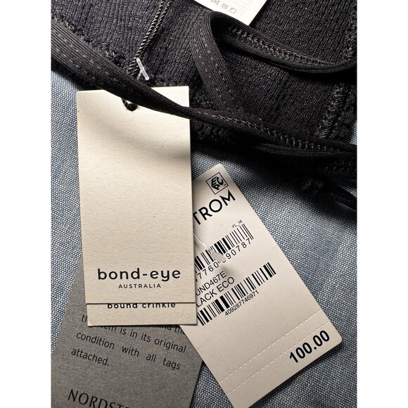 Bond-Eye Swim Jean Triangle Bikini Top Women's Black One Size - Picture 6 of 7